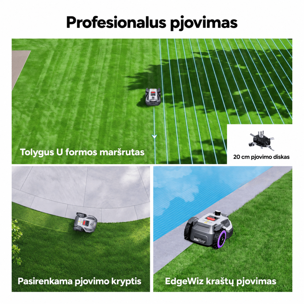 ANTHBOT M9 PRO – belaidis vejos robotas iki 1 000 m²