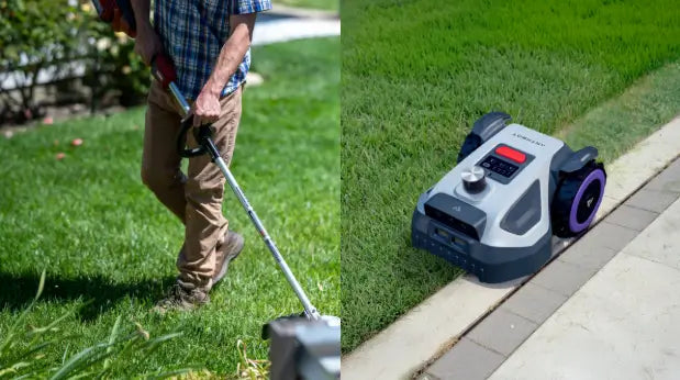 Tvarkingi vejos kraštai: robotas ir papildomi įrankiai