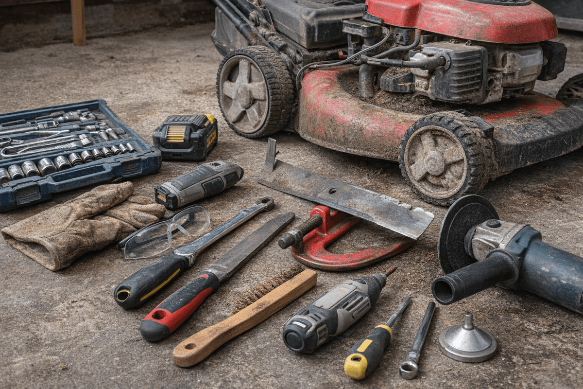 Lawn mower blade: when to sharpen and when to replace?