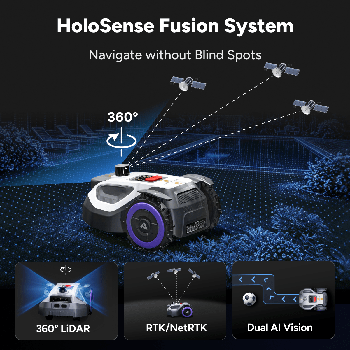ANTHBOT M9 PRO – belaidis vejos robotas iki 1 000 m²