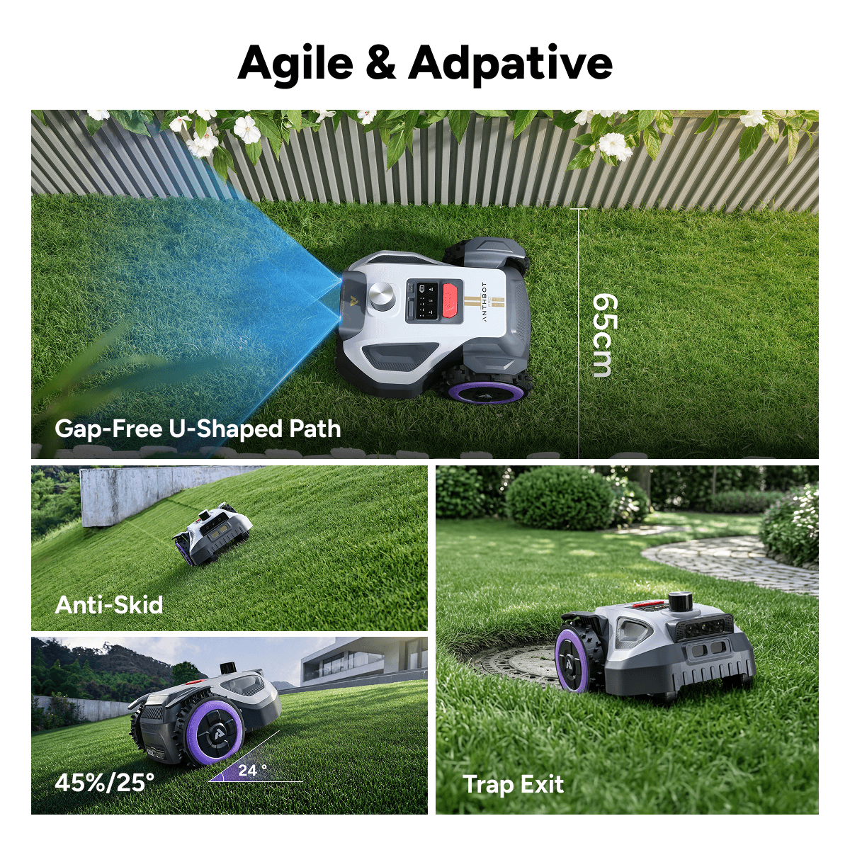 ANTHBOT M9 PRO – belaidis vejos robotas iki 1 000 m²