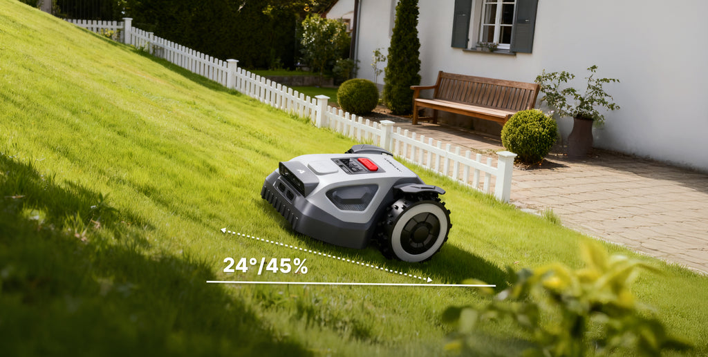 Anthbot M5 – Kompaktiškas RTK vejos robotas mažiems sodams