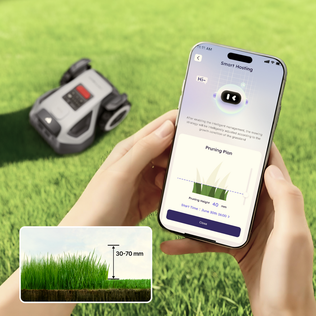 Anthbot M5 – Kompaktiškas RTK vejos robotas mažiems sodams